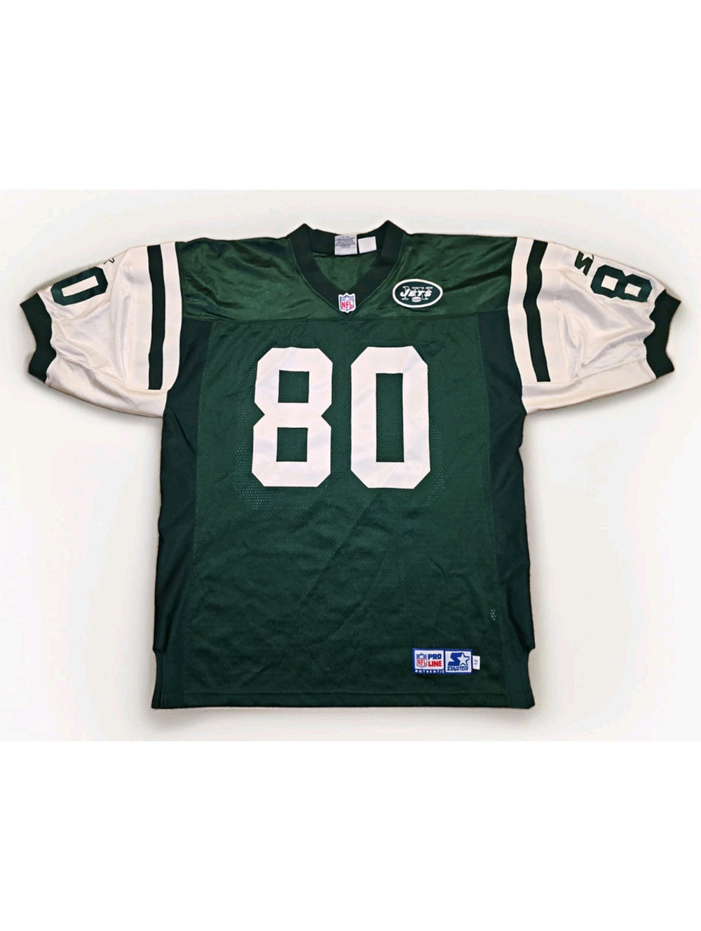 Vintage Starter New York Jets NFL  Wayne Chrebet #80 Jersey 48/L Green White